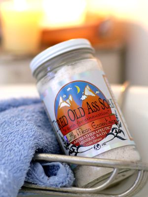 Tired Old Ass Soak Mineral Bath Salts, for the Overworked and Underappreciated