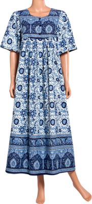 Our 100% Cotton Muumuu with a Unique Border Print