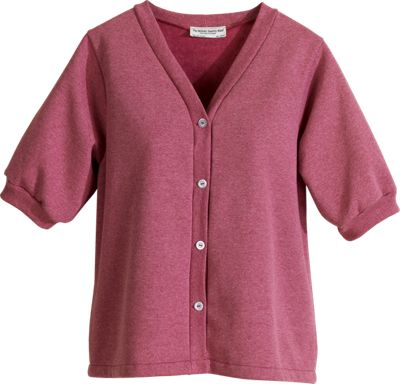 Relaxed Fit and Easygoing Comfort: Short-Sleeve Sweatshirt Cardigans for Women