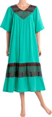 Crinkled-Gauze Muumuu