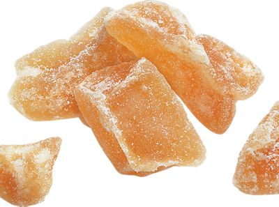 Crystallized Ginger Candy Made With Ginger Root